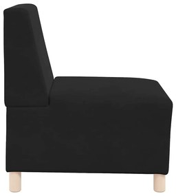 fekete bársony kanapéfotel 55 cm