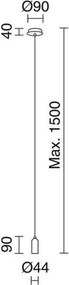 Novolux A TU ESTILO 717D-G05X1A-01 Függőlámpa 1x60W/E27 IP20