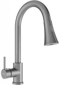 Mexen ELIA - Magas csap / mosogató, szürke, 670101-61