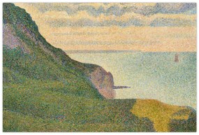 Kép - Georges Seurat, Seascape at Port-en-Bessin, Normandy, reprodukciók (90x60 cm)