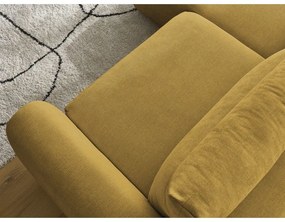 Okkersárga sarokkanapé Aden – Bobochic Paris