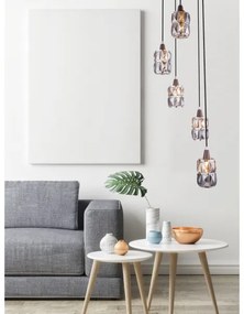 Globo 15761-5 - Kristály csillár zsinóron WOLLI 5xE14/40W/230V