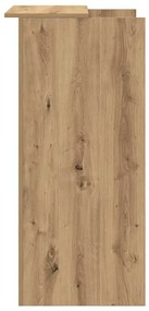 recepciós pult kézműves tölgy 55x50x103,5 cm szerelt fa