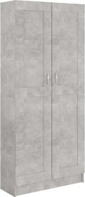 vidaXL betonszürke szerelt fa könyvszekrény 82,5 x 30,5 x 185,5 cm