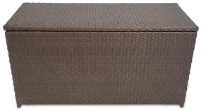 vidaXL barna polyrattan kerti tárolóláda 120 x 50 x 60 cm