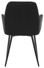 Fekete Bársony Étkezőszék. DCH-215 BK4