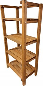 Fából készült, robusztus könyvespolc Dp 56/35/120 Tek