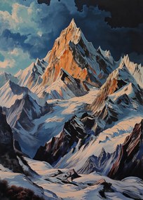 Poszter 25x35cm Hegyek Fenség Pillanatok