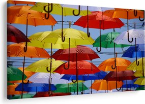 Színes esernyők képe (90x60 cm)