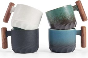 Eszpresszó csészék szett kerámia 70 ml kicsi kávé moki Erbo 4 db