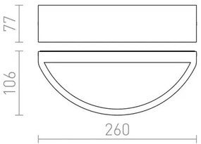 RED - Design Rendl -R10366 - Kültéri fali lámpa LESA 1xE27/26W/230V IP54