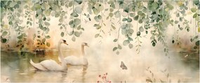 Kép - Tó, akvarell (120x50 cm)
