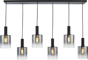 Dar Lighting vintage függeszték savannah matt fekete darsav0622