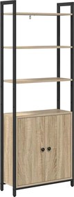 vidaXL Könyvespolc Sonoma tölgy 60 x 24 x 161 cm Faanyag