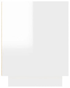 fehér magasfényű szerelt fa TV-szekrény 102x35x45 cm