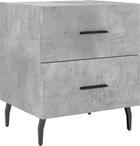 vidaXL betonszürke szerelt fa éjjeliszekrény 40 x 35 x 47,5 cm