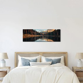 Kép - alpesi, olaszország, dolomitok, Antorno (órával) (90x30 cm)