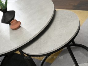 Dohányzóasztal Klara (beton + fekete). 1111624