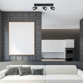 Rabalux 73019 - Spotlámpa PERICO 3xGU10/5W/230V fekete