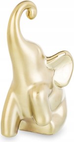 Kerámia elefánt figura arany lakberendezés Elefánt a boldogsághoz