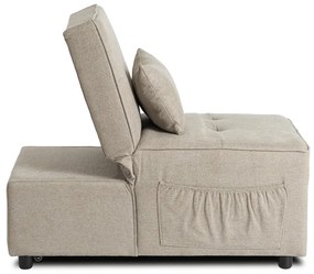 Ágyazható Fotel Bézs Színben. IBERIS 67 cm