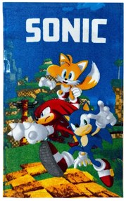 Sonic a sündisznó Speedy kéztörlő, arctörlő, törölköző 30x50 cm