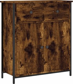 vidaXL füstös tölgy színű szerelt fa tálalószekrény 70 x 30 x 80 cm