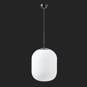 Osmont 58133 Tania P2 függesztett üveg lámpa fekete fehér IP40 150W E27