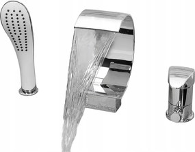 Kádtöltő Csaptelep Kádhoz 3 Lyukas Vízesés Álló Vízeséses Kiömlővel