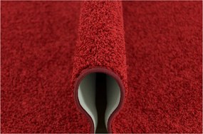 Piros Puha Divatos Szőnyeg Hálószoba Nappaliba Esküvőre Mabelie 200x200 cm