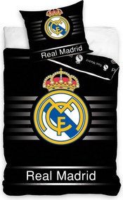 Real Madrid Black ágyneműhuzat 140×200cm, 70×90 cm