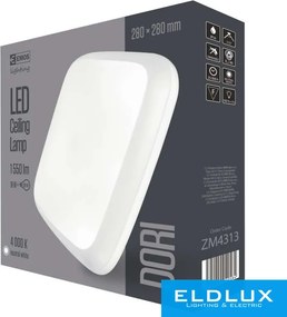 EMOS DORI LED lámpa négyzetes 18W 1550lm NW IP54 fehér