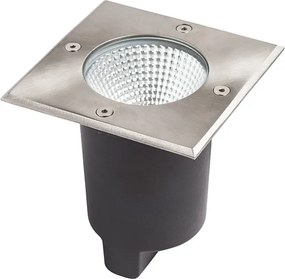 RENDL RIZZ SQ 125 rozsdamentes acél 230V LED 7W 41° IP67 3000K