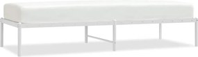 vidaXL fehér fém ágykeret 75 x 190 cm