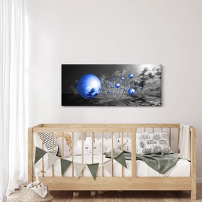 Világoskék gömbök képe (120x50 cm)