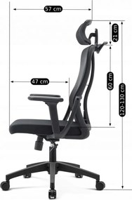JULIET forgószék ergonomikus fekete