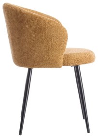 Okkersárga fém étkezőfotel szett 2 db-os Radaja – Light &amp; Living