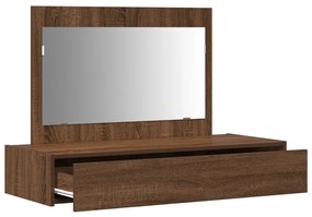 Fali öltözködő asztal Barna tölgy 100x40x70 cm