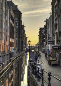 Poszter 42x59,4cm Csatorna Amszterdam városon keresztül 6, Assaf Frank