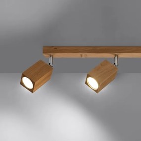 Sollux SL.1038 - Spotlámpa KEKE 4xGU10/40W/230V tölgy