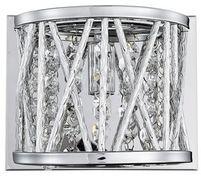 LUXERA 46063 - Fali lámpa STIXX 1xG9/33W/230V ezüst