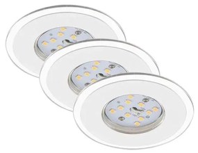 Briloner 7197-036-KÉSZLET 3x LED Dimmelhető fürdőszobai lámpa LED/4,5W/230V IP44