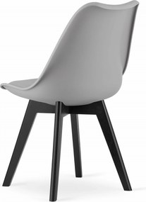 AKCIÓ Világosszürke BALI MARK szék fekete lábakkal II. osztály