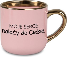 Bögre Nagy Rózsaszín A Szívem A Tiéd Ajándék Házassági évfordulóra