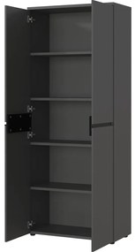 Antracitszürke ruhásszekrény 81x197 cm Bedano – Germania