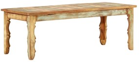 Tömör újrahasznosított fa dohányzóasztal 110 x 50 x 40 cm