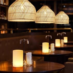 Immax 08264L - Csillár zsinóron PELO 1xE27/40W/230V átm. 40 cm rattan