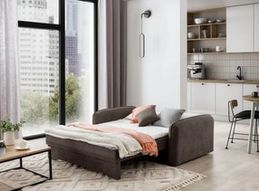 Kihúzható 2 személyes LAINE kanapé, barna