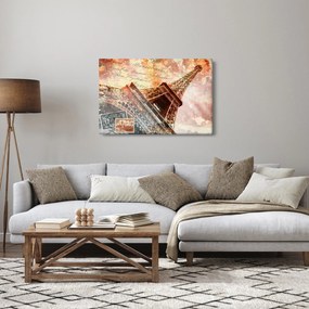 Kép - Eiffel-torony vintage stílusban (90x60 cm)