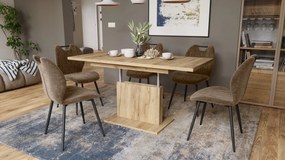 Mazzoni ASTON MINI Arany Tölgy - MODERN NYITHATÓ EMELHETŐ DOHÁNYZÓASZTAL ÉTKEZŐASZTAL ÁTALAKÍTHATÓ ASZTAL